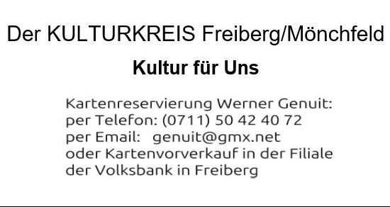 Kultur für Uns - Kartenreservierung - NEU: Jetzt die Kultur-für-Uns Dauerkarte sichern!