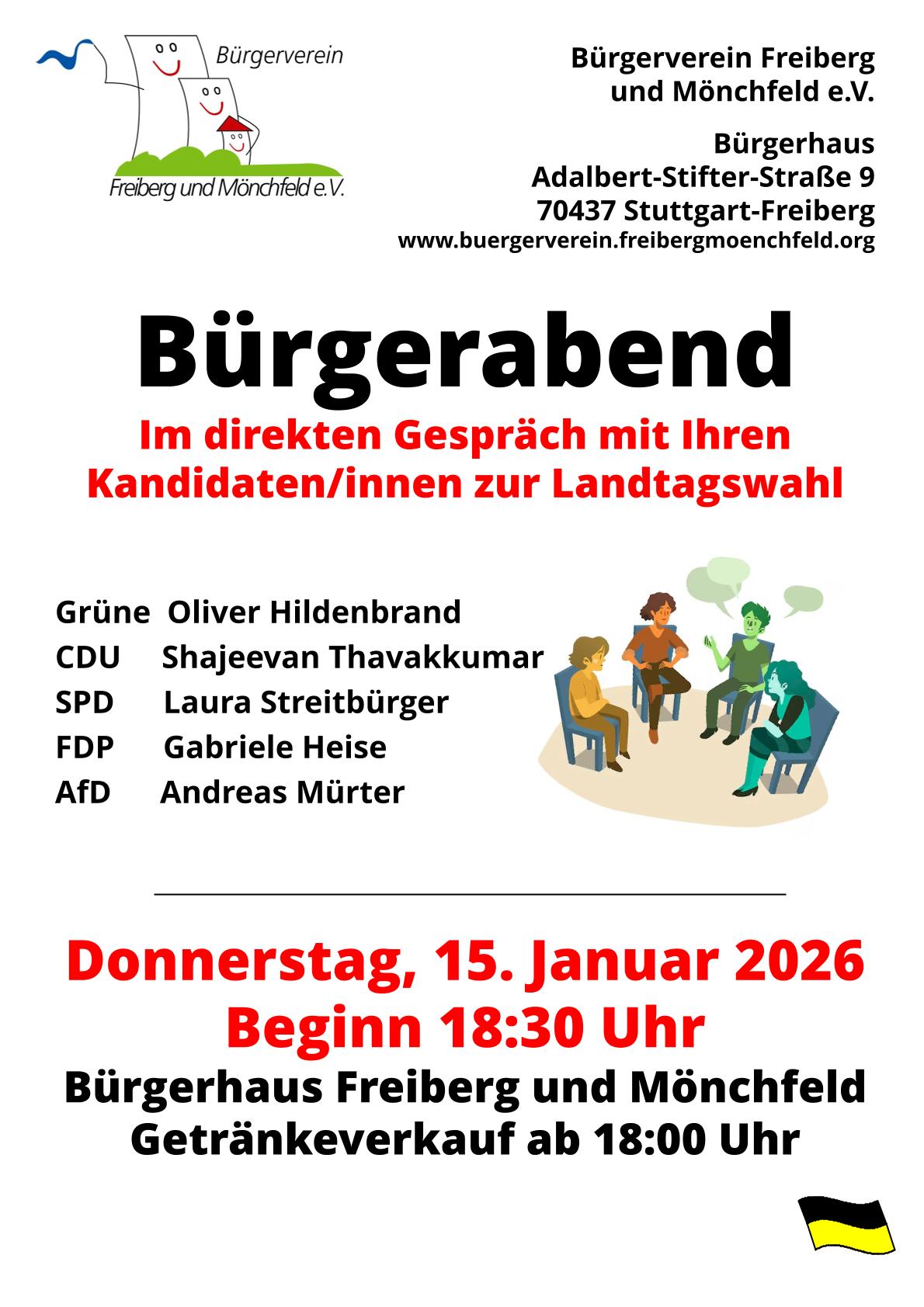 Einladung zum politischen Bürgerabend